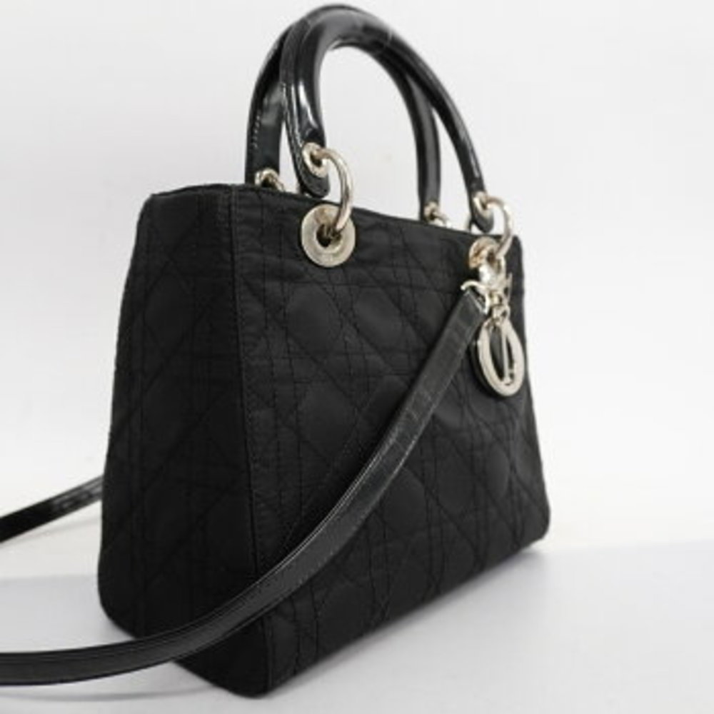 Christian Dior Lady Dior Nylon Shoulder Bag - Picture 2 of 13
